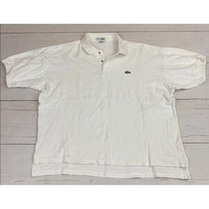 CHEMISE LACOSTE Polo Shirt Mens XL White